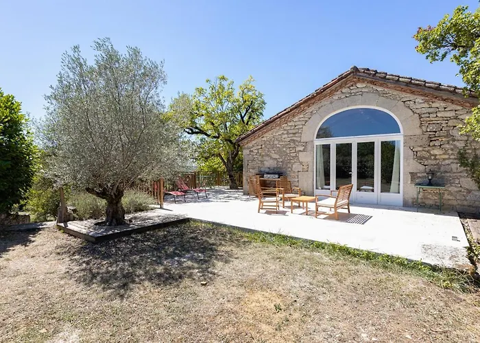 Vakantiehuis Cahors - Lot - Les Lumieres Du Causse - Domaine En Pierres Blanches Avec Vue Sur Les Causses