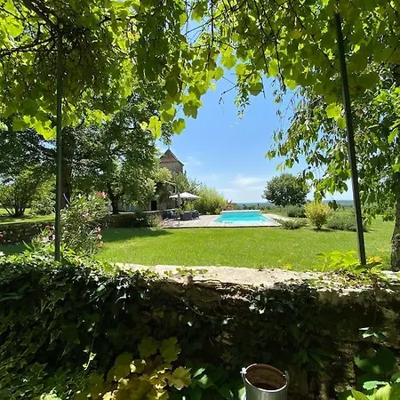 Cahors - Lot - Les Lumieres Du Causse - Domaine En Pierres Blanches Avec Vue Sur Les Causses Holiday home *